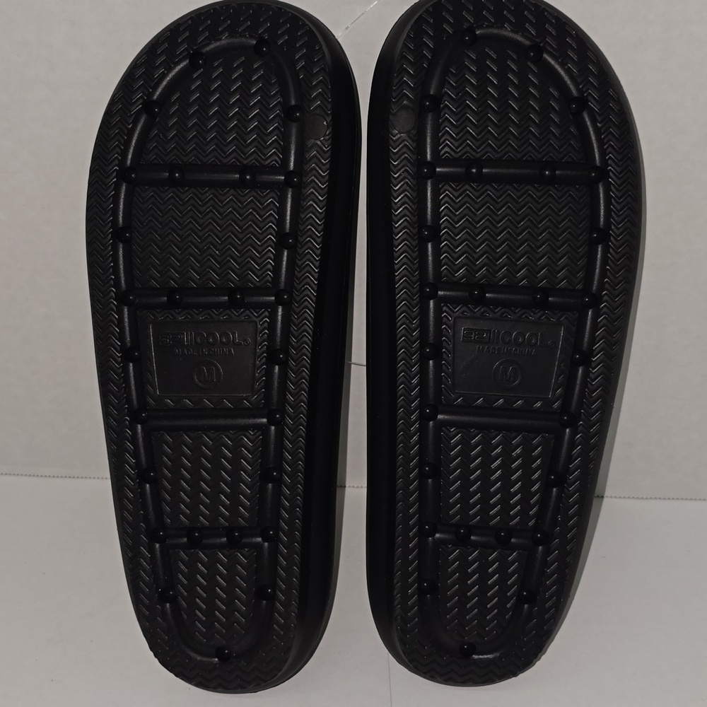 32 Cool Black Cushion Unisex Slide Women's 7.5 -8.5/ Men's 5.5 -6.5 New - Picture 7 of 12